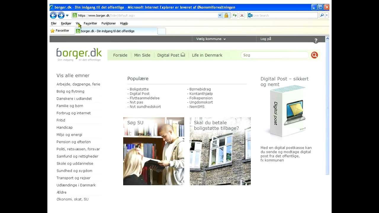 Selvbetjening videoguide - Anmeld flytning