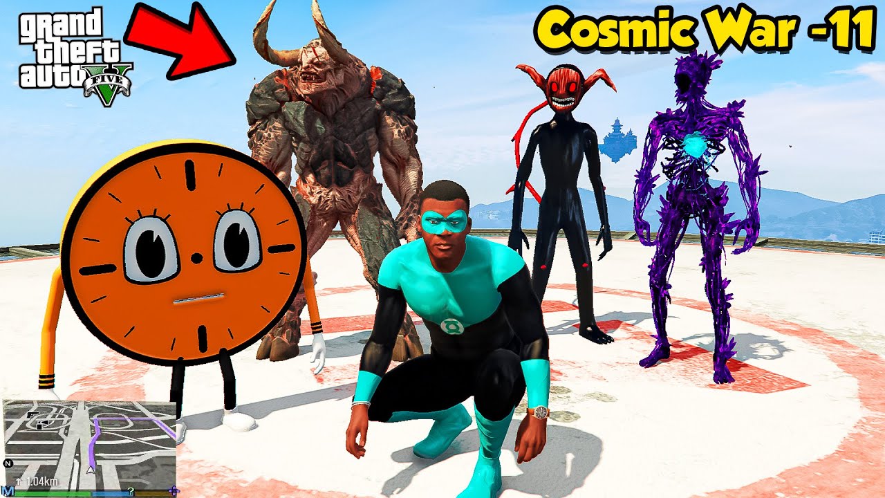 FRANKLIN VS COSMOS MONSTER in GTA 5 | The Avenger: The Cosmic War - #011