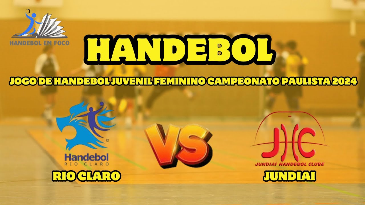 RIO CLARO X JUNDIAI JOGO DE HANDEBOL JUVENIL FEMININO CAMPEONATO PAULISTA 2024 #handebolfeminino