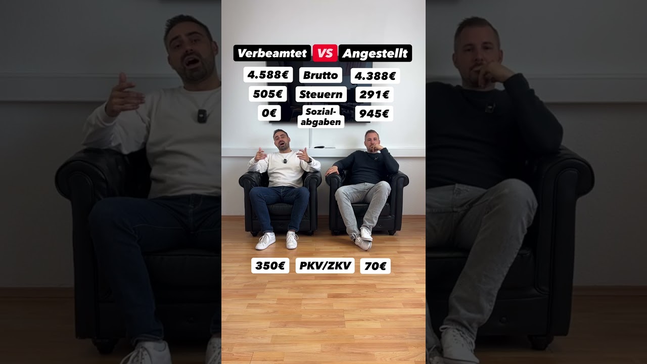 Beamter vs. Angestellter: 827 &euro; Unterschied &ndash; bei fast gleichem Job?!