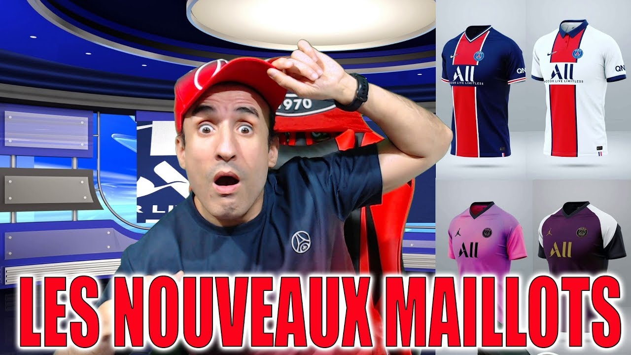 LES NOUVEAUX MAILLOTS DU P.S.G