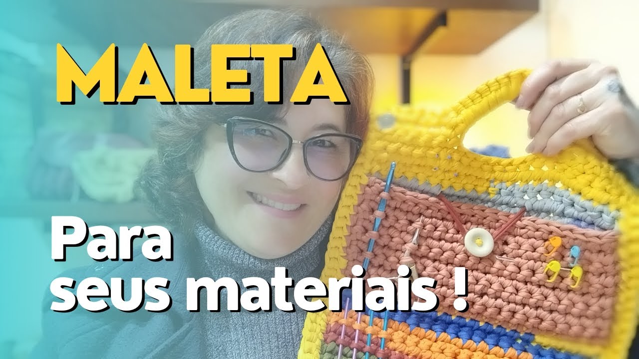[Passo a Passo]Porta Agulhas Maleta Em Crochet #crochet #passoapasso #bolsadecroche #comofazer