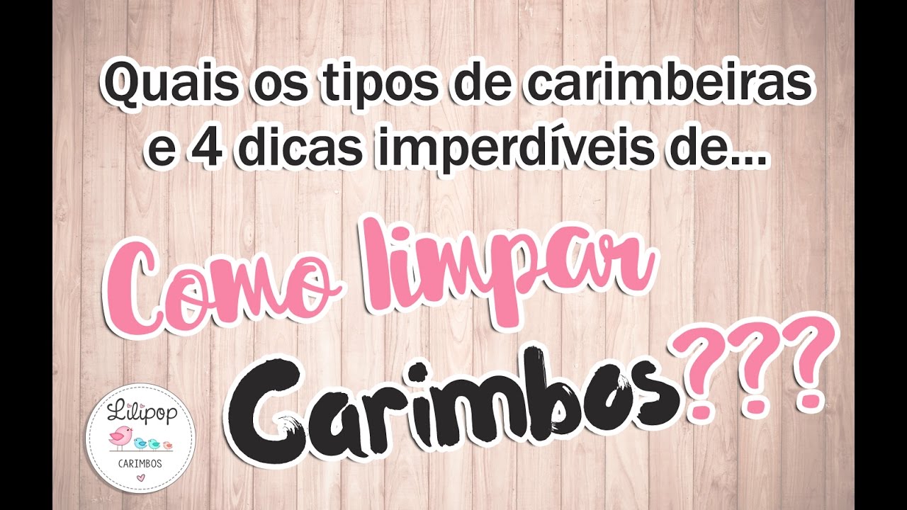 Como Limpar os Carimbos Lilipop