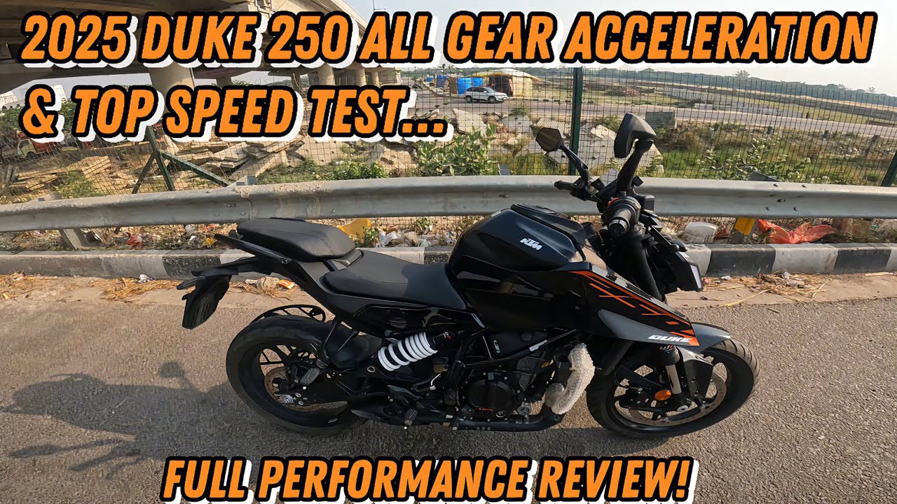 2025 Duke 250🔥All Gear Acceleration🥵& Top Speed Test🚀| Full Performance Review!