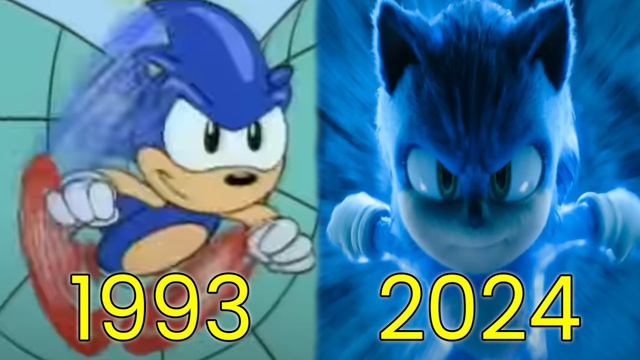 Evolution of Sonic The Hedgehog in Movies & TV (1993-2024)
