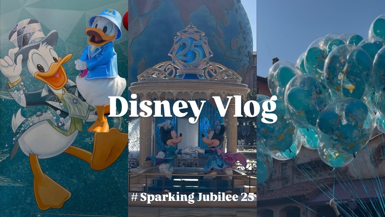 【Disney Vlog】 1人で楽しむDisney Sea 💎│ 東京ディズニーシー25周年&ldquo;スパークリング・ジュビリー&rdquo;│スニーク│チックタックダイナー│アトラクションに乗らない楽しみ方✨️