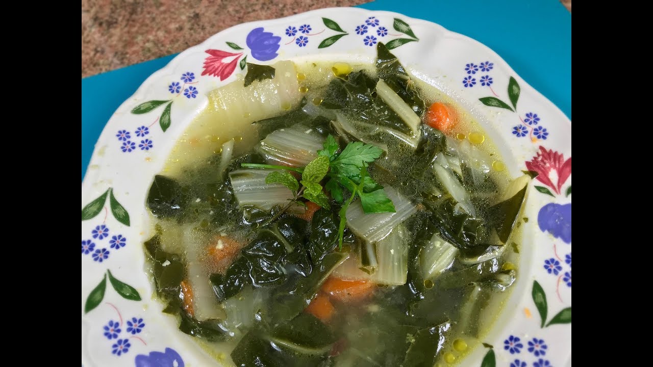 Como hacer sopa de acelgas paso a paso.
