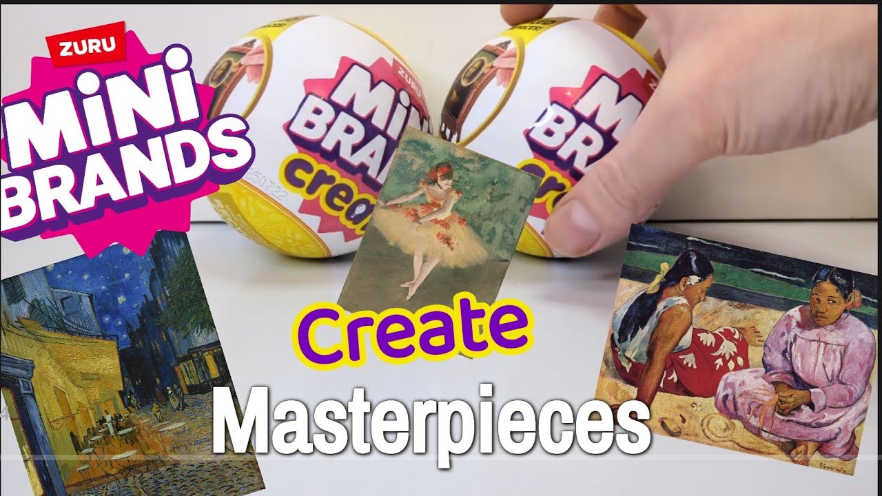 🫟 AMAZING MINIBRANDS Create MASTERPIECES 🎨 Real miniature paintings Great Fun! 