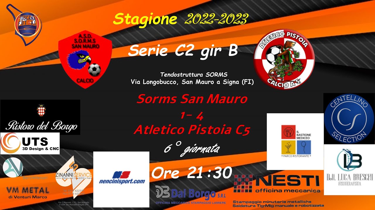 1° Turno Coppa Toscana Serie C2: Atletico Pistoia C5 3-4 Shark Futsal Pistoia