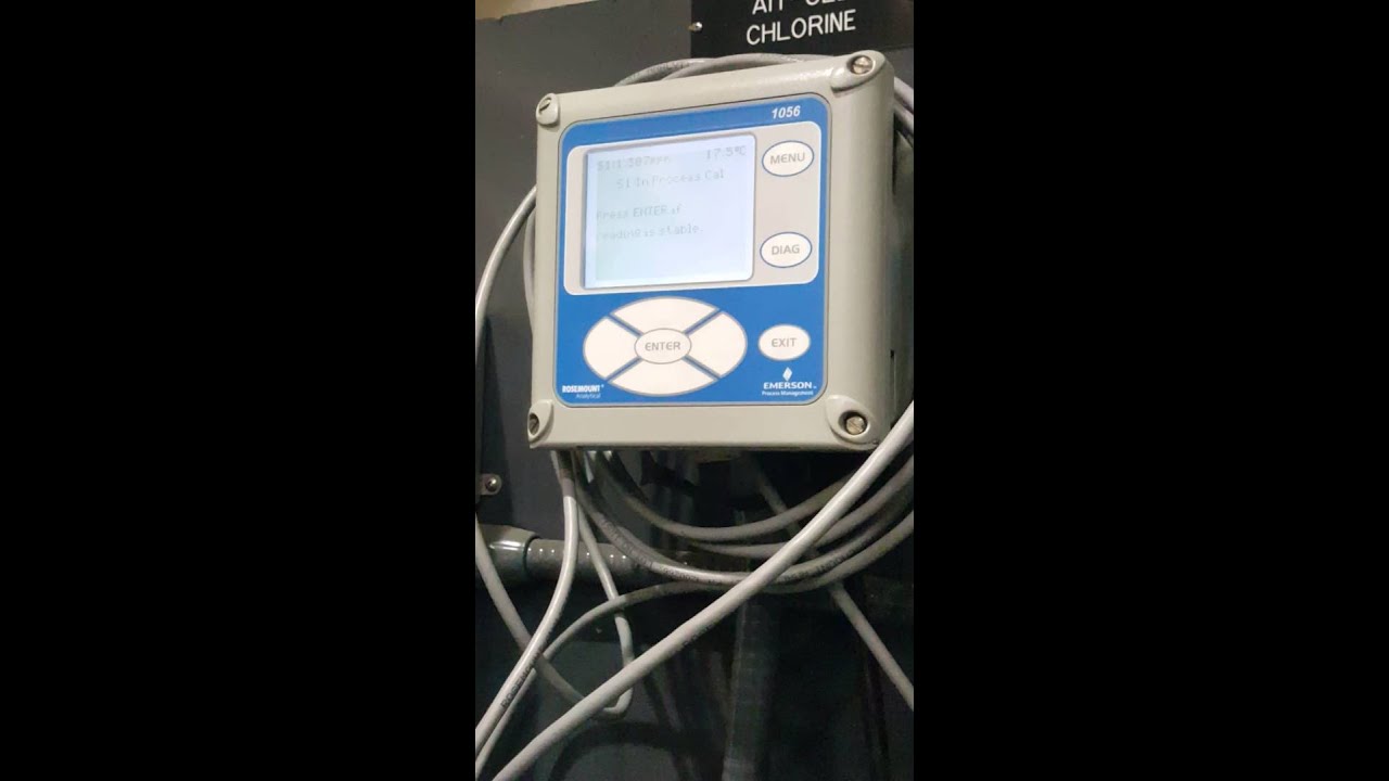 Calibrating the POE chlorine sensor