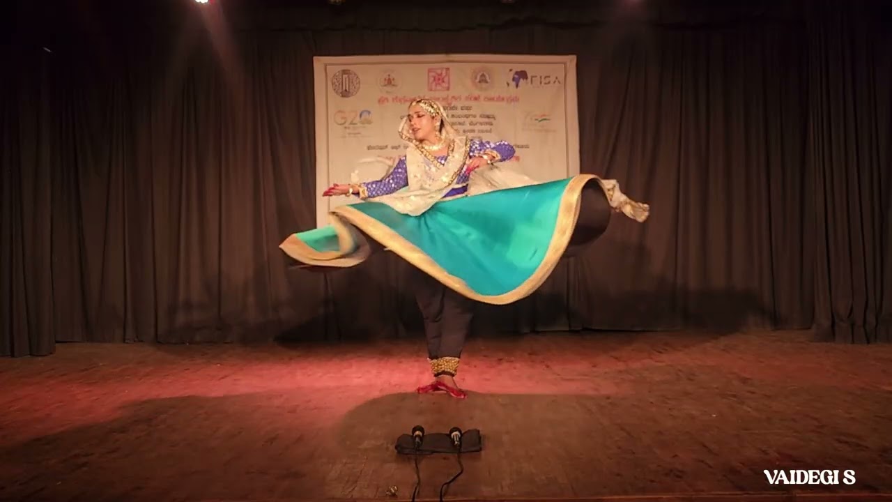 Tarana in Raga Darbari | Teen Taal | Kathak by Vaidegi S| ICCR Bangalore