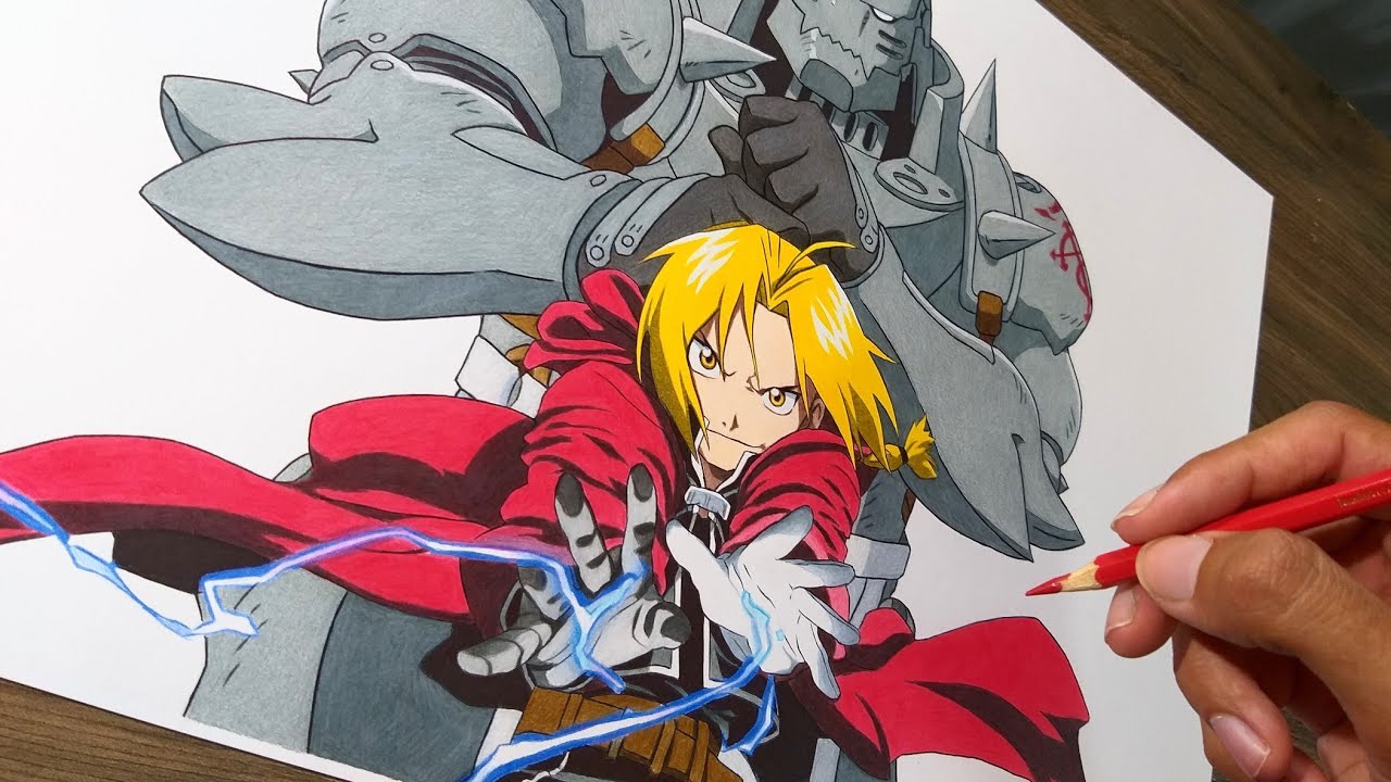 Speed Drawing - Alphonse Elric & Edward Elric (Fullmetal Alchemist)