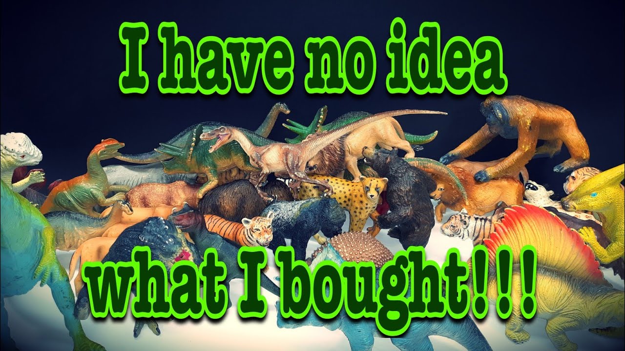 I bought a box of Dinosaurs and have no idea what's inside!!! Unboxing!!!
