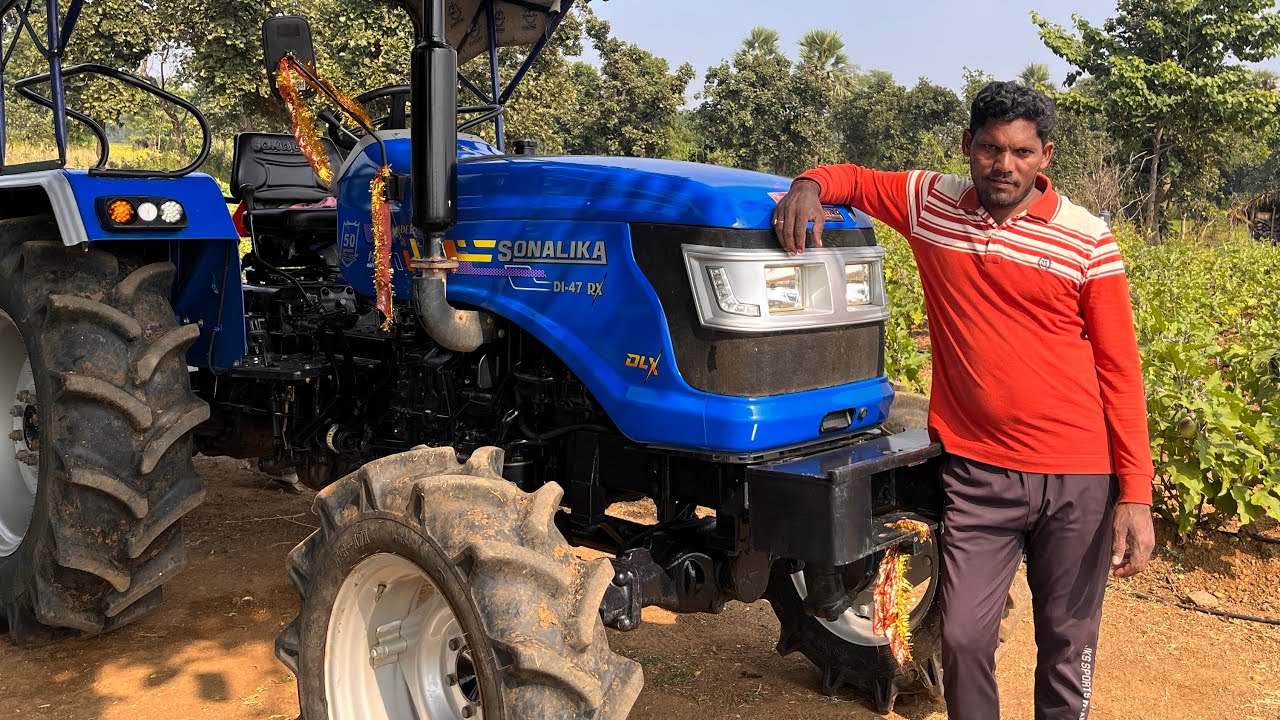 ସୋନାଲିକା 50HP 4WD ଟ୍ରାକ୍ଟର 7ଫୂଟ Rotavator ରେ 5 ଲିଟର ତେଲ ଖାଉଛେ ଚାଷୀ ନିଜେ କହୁଛନ