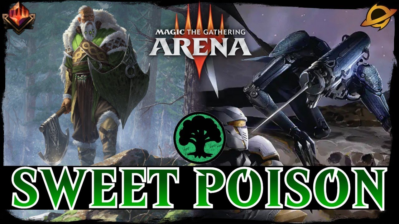 MY TOXIC ADDICTION | MTG Arena - Mono Green Poison Infect Budget MYTHIC RANK Standard Deck