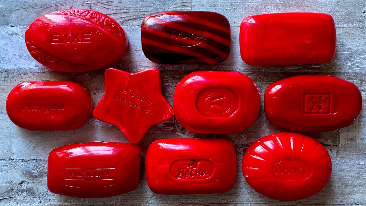 ASMR SOAP| Cutting colored soaр | Soap Carving| Резка крашенного мыла