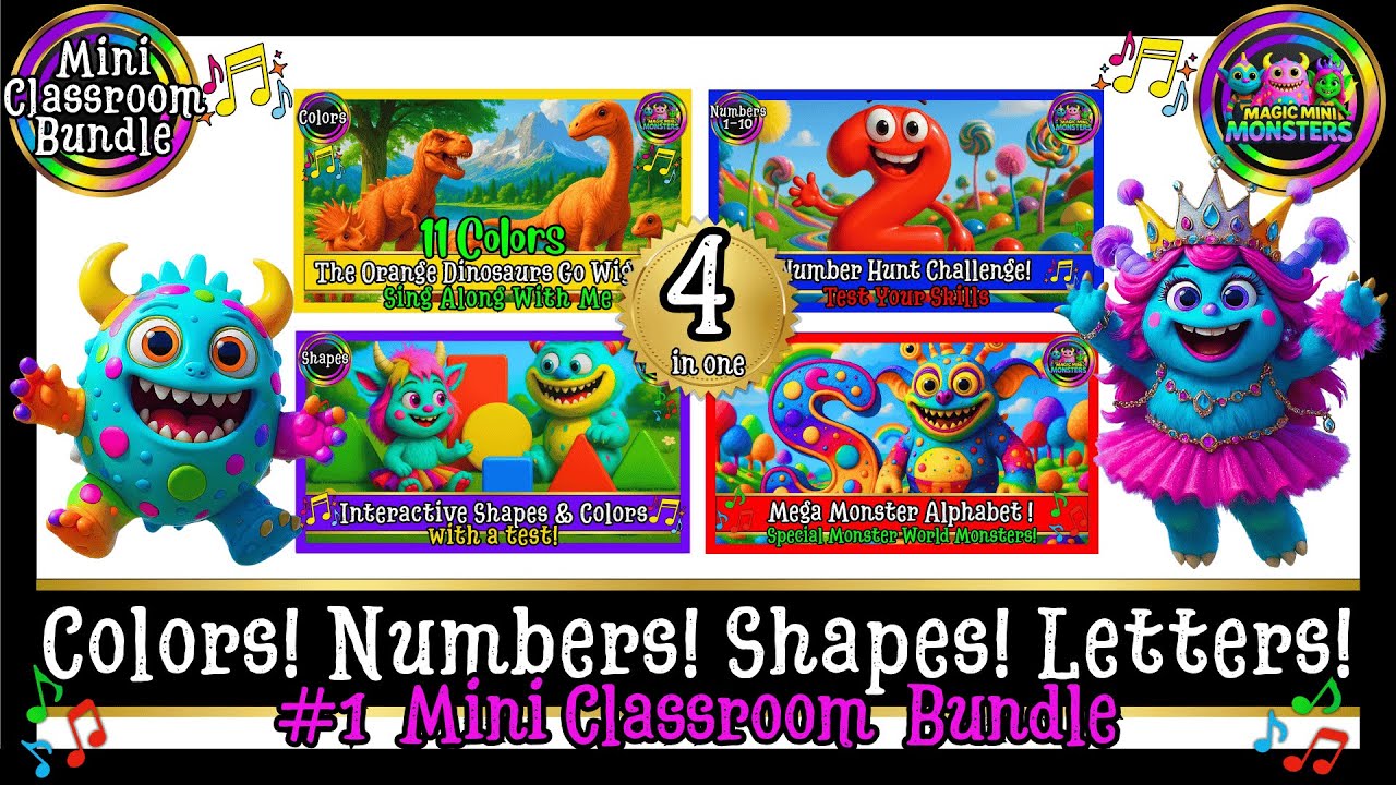 #1 Mini Classroom Bundle | 4-in-1 | Basics | Magic Mini Monsters | #magicminimonsters
