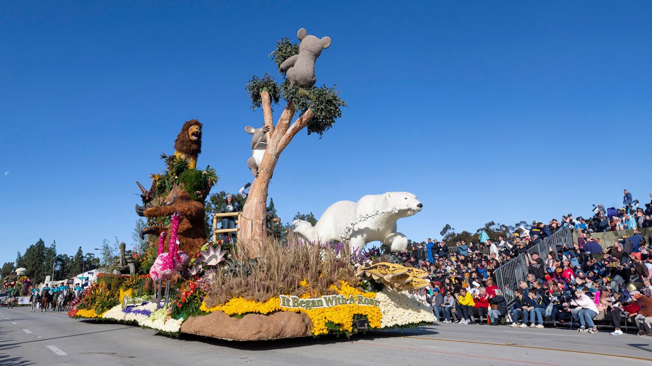 San Diego Zoo's WINNING Rose Parade Float