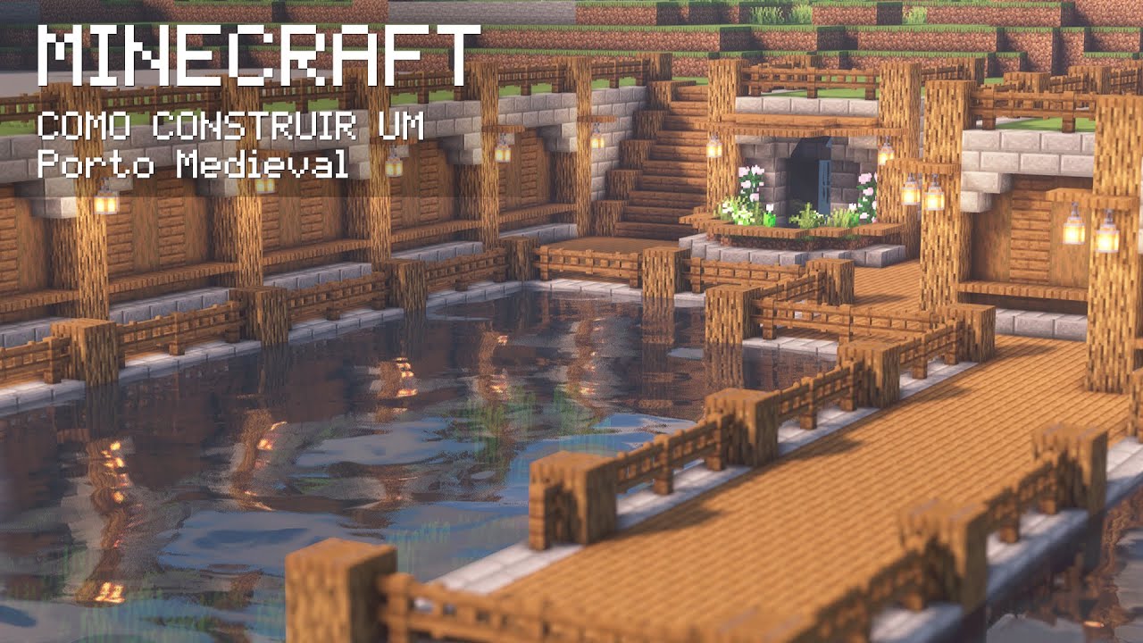 Minecraft | Cidade Medieval | Como Construir Um Porto Medieval
