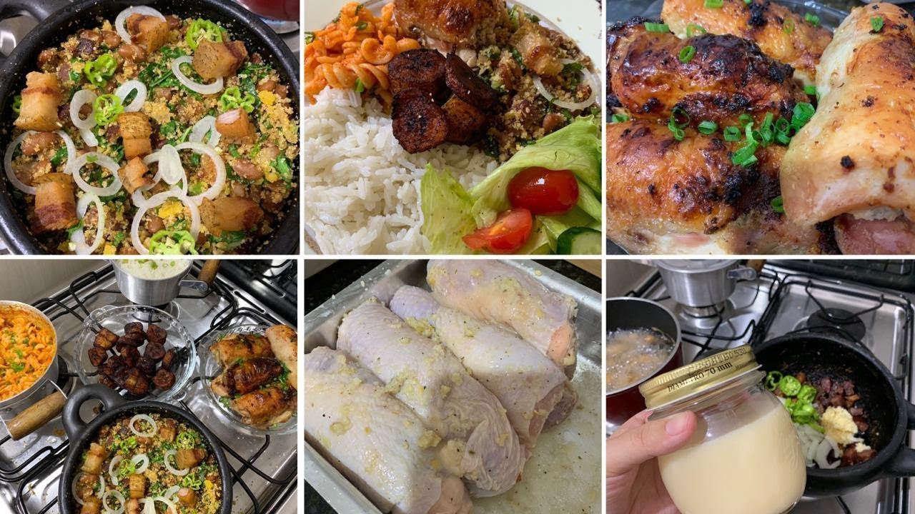 ALMOÇO DE DOMINGO COMPLETO - FEIJÃO TROPEIRO PERFEITO - FRANGO ASSADO - MACARRÃO FRITO E MAIS...