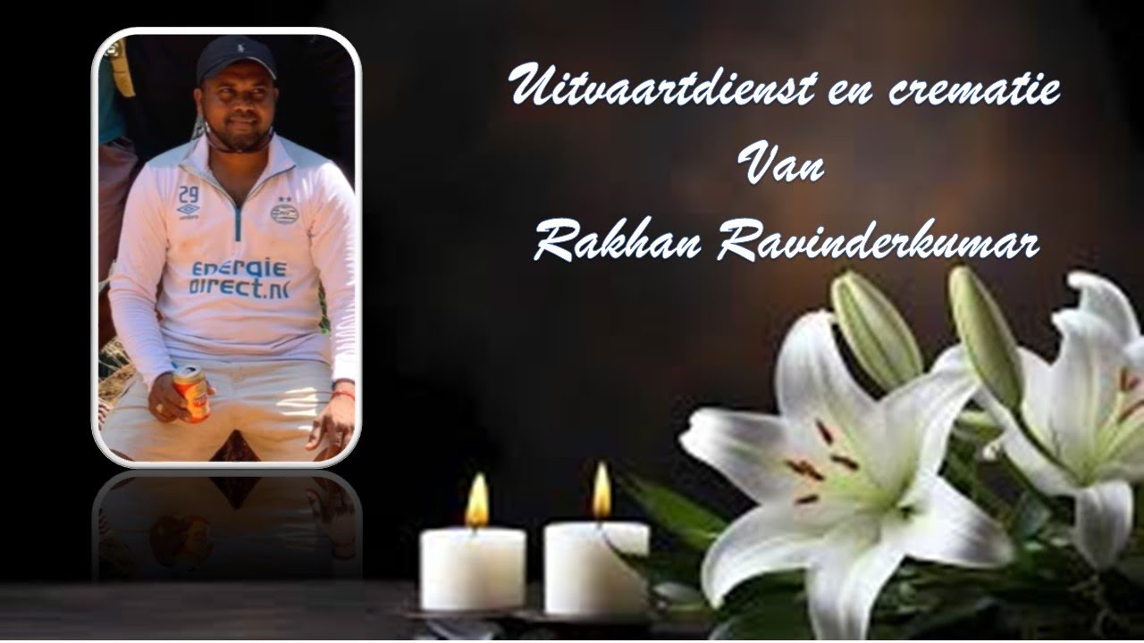 Livestreaming:  Uitvaartdienst en crematie Van Rakhan Ravinderkumar
