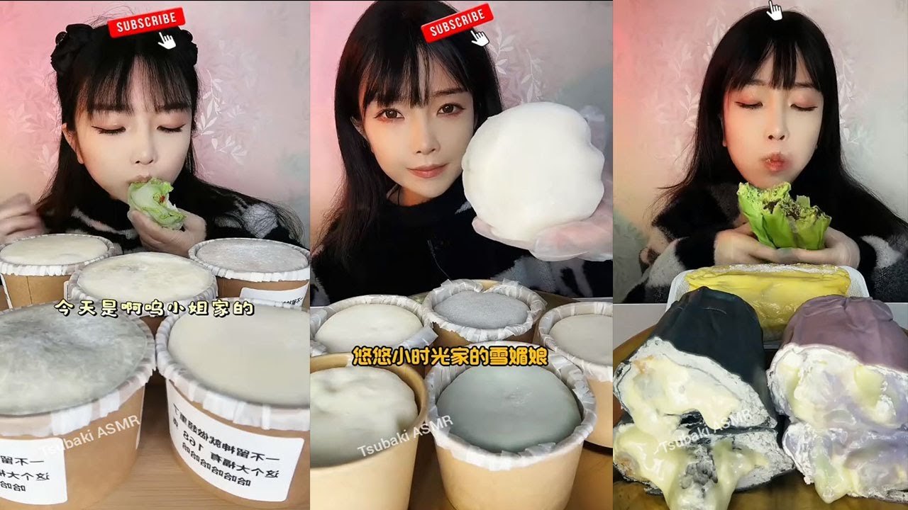 ASMR CREPE CAKE || Chinese Dessert Mukbang || REAL SOUND