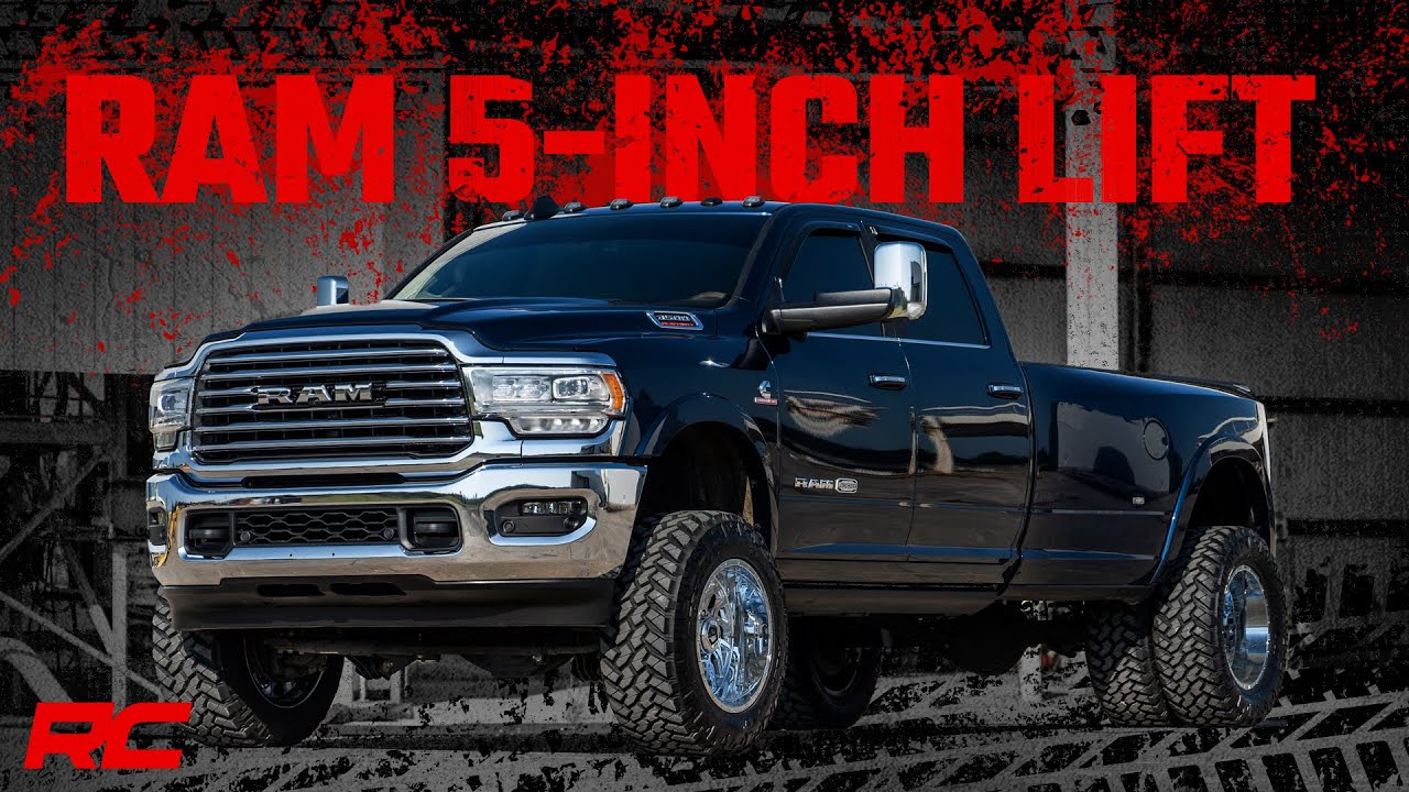 5-дюймовый комплект лифт-подвески Rough Country для Ram 3500 2019 года
