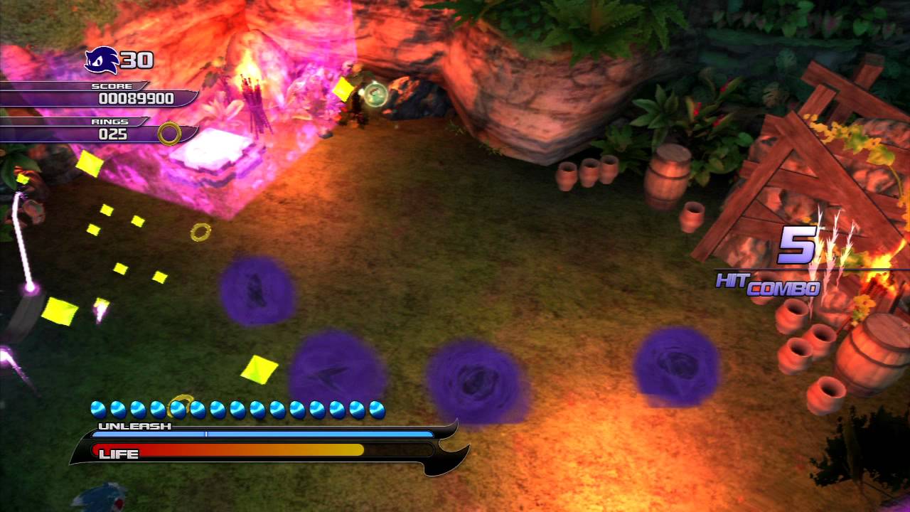 Sonic Unleashed (PS3) Adabat Jungle Joyride Night Act 2 S-Rank