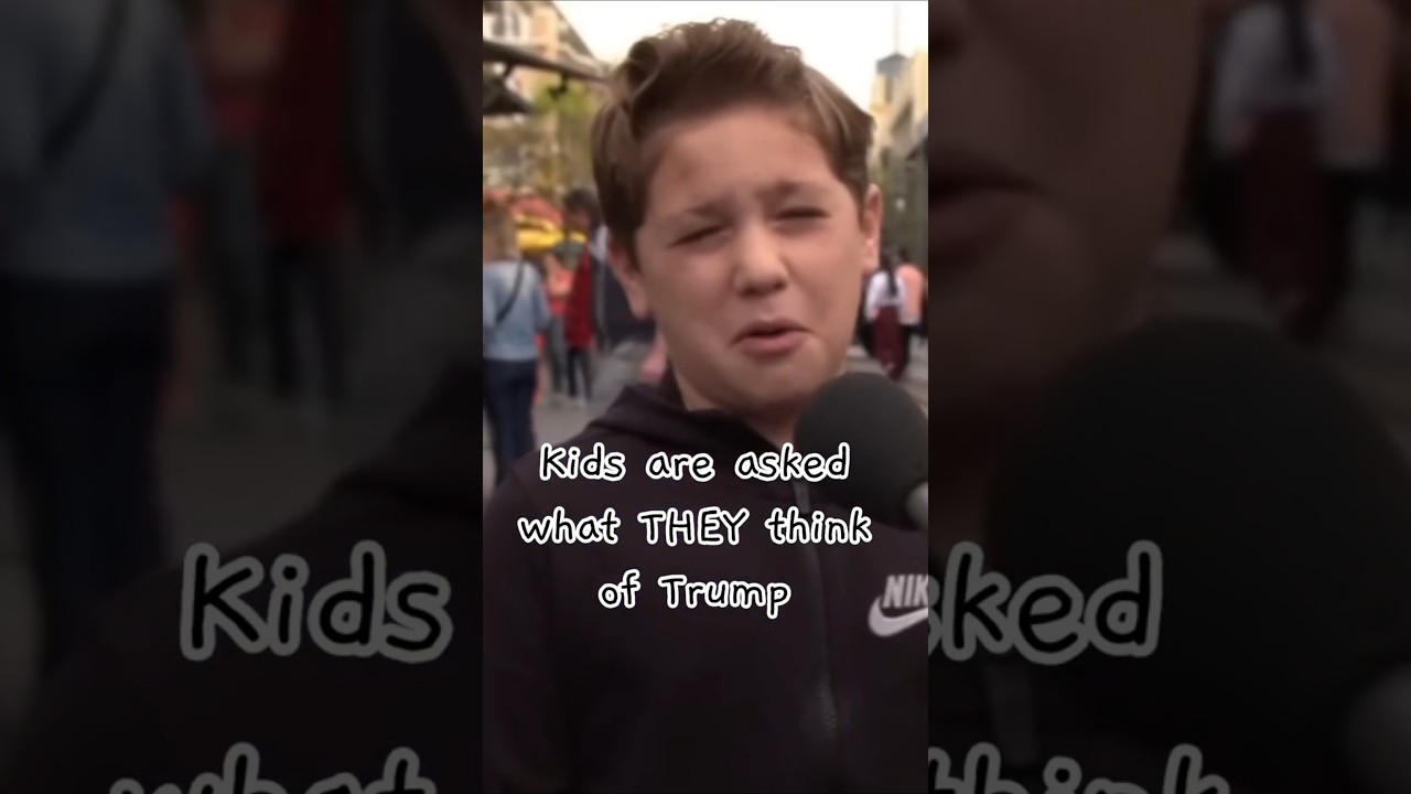 children say what they think about Trump #hilarious #funny #trump