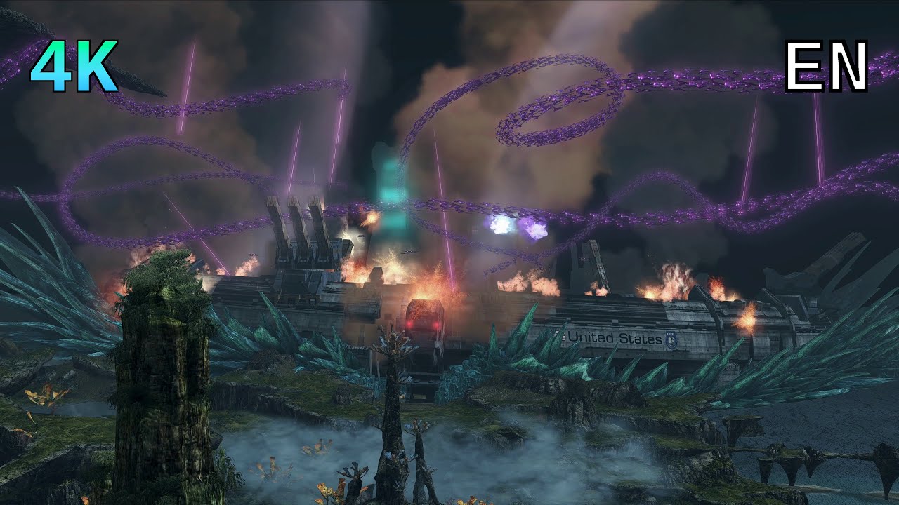[4K] Xenoblade Chronicles X: D.E. Cutscene 96 – The Fall of New Los Angeles – ENGLISH
