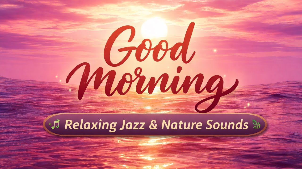 Peaceful Morning Jazz | Ocean Sunrise Ambience