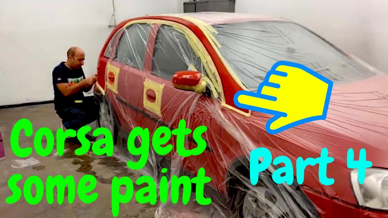 Vauxhall Corsa C sxi Red 4 door Bodywork Prep & Paintwork Part 4 
