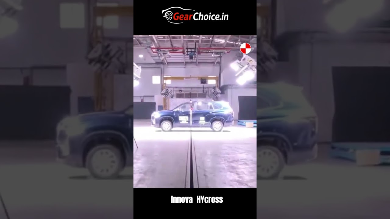 🚗 Toyota Innova Hycross Crash Test &ndash; Safety Features & Build Quality Revealed! 🔥 #Shorts