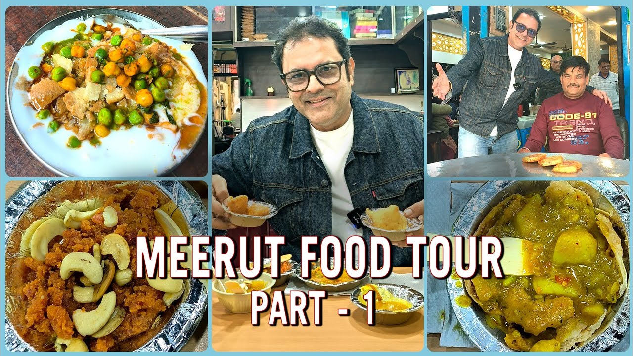 Best Meerut Veg Food Tour | Khasta Aloo, Kanji Bhalla, Gol Gappe, Tikki Chat & Much More!!