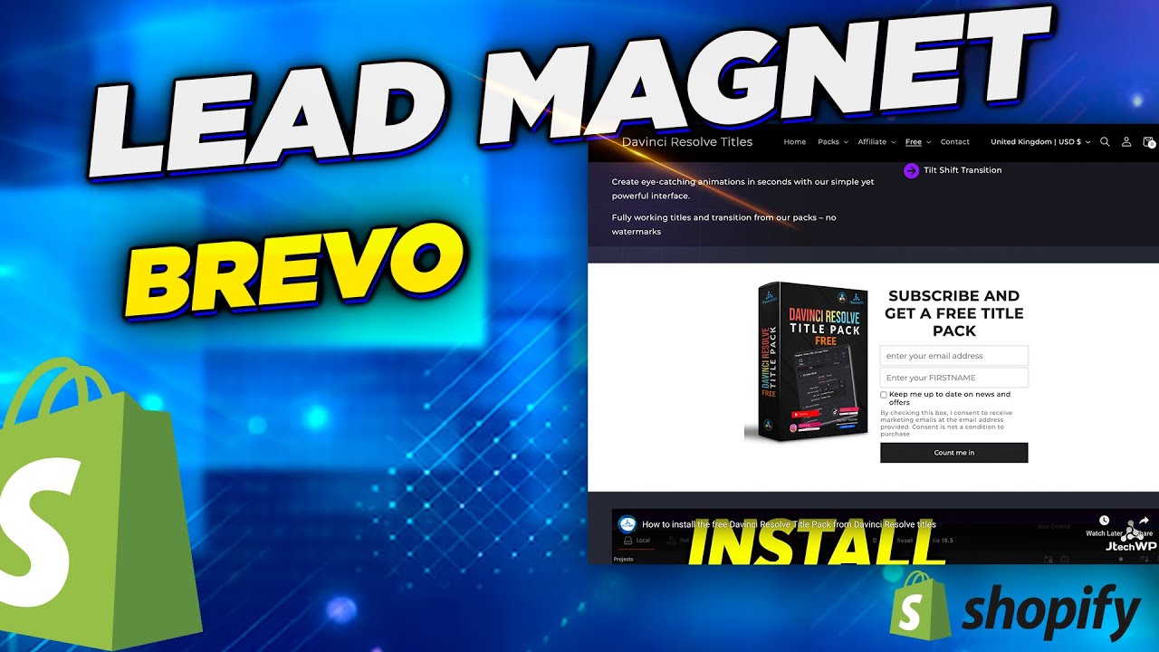 How to Add a Free Lead Magnet Form in Shopify (Brevo PushOwl Tutorial)