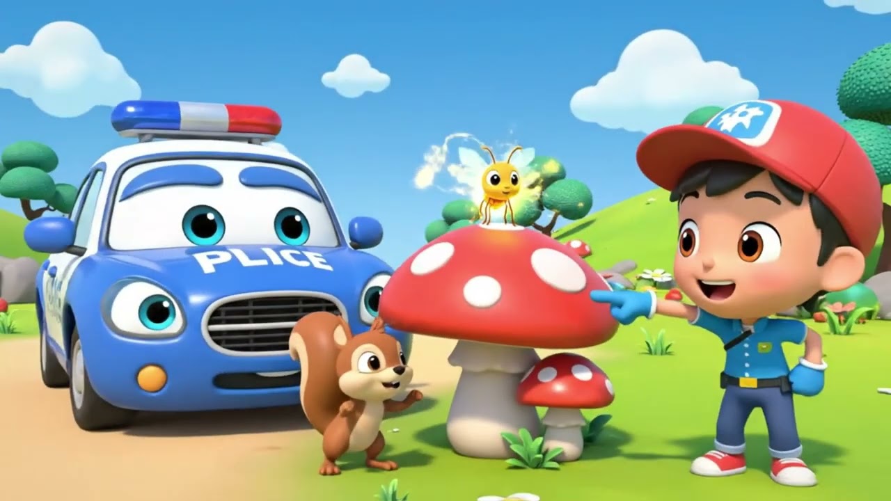 Kids Songs About Police | The Wheels on the Police Car