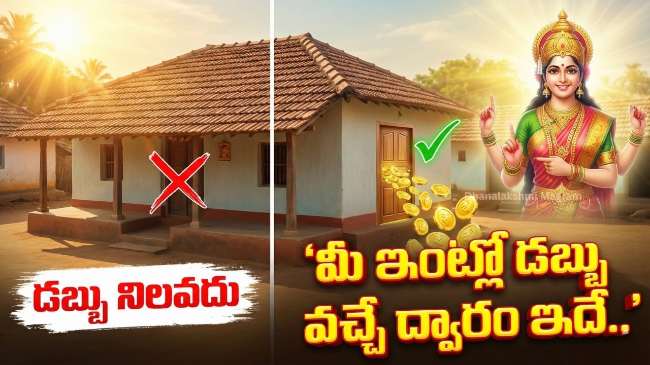 మీ ఇంట్లో డబ్బు నిలవడం లేదా? అయితే మీ ఇంటికి 'డబ్బు వచ్చే ద్వారం' ఇదే! (తెలియక ఈ తప్పు చేయకండి)