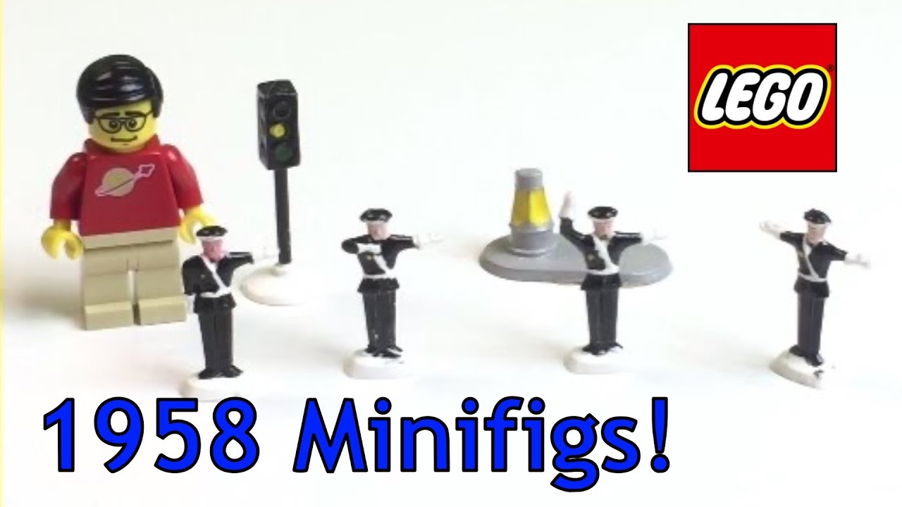 LEGO 271 TRAFFIC POLICE SET from 1958! - 1:87 HO scale policemen figures