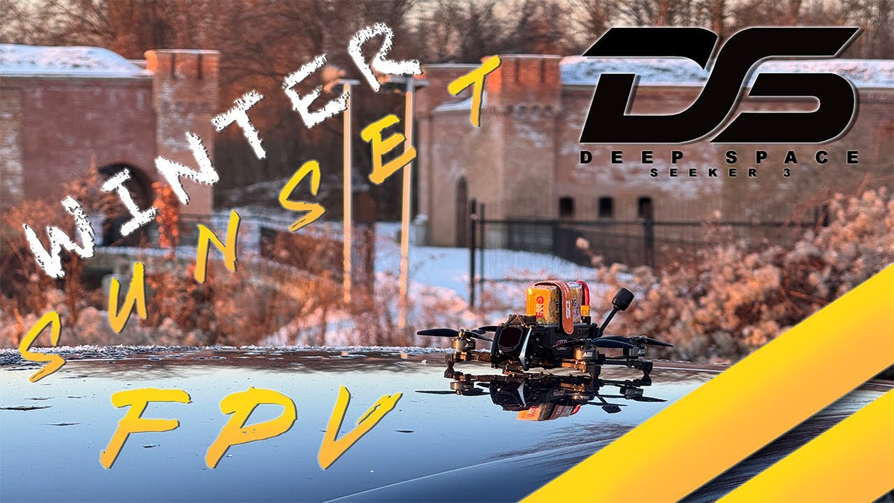 Epic Winter FPV Drone Flight | Frozen River & Fortress at Golden Hour | SUB 250g
