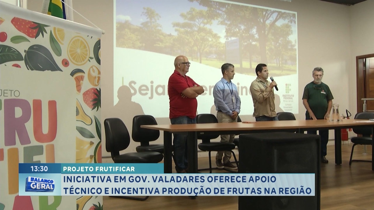 Projeto Frutificar: iniciativa em GV oferece apoio técnico e incentiva produção de frutas na região.
