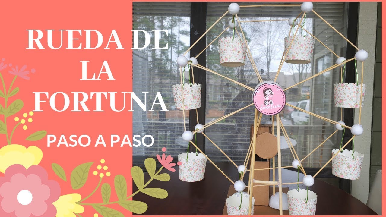 Maqueta Rueda de la fortuna, paso a paso.