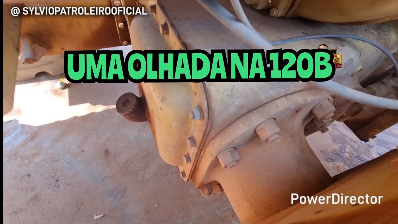 UMA OLHADA NA 120B / Motoniveladora caterpillar grader niveleuse patrola operador 