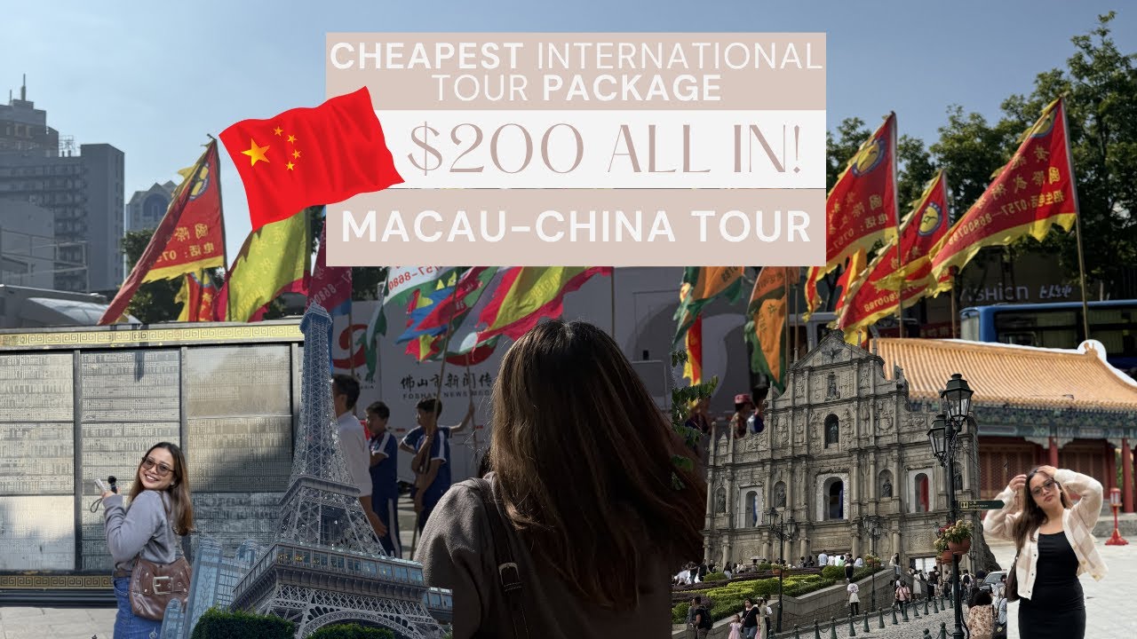 🇨🇳 Macau-Guangzhou 5D4N Tour for Only $200?! | All-In with Airfare, Hotel, Meals & Tours!