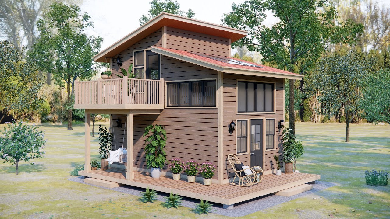 4 x 6 Meter House with Loft ( 258 Sqft ) | Tiny Modern House Full Tour