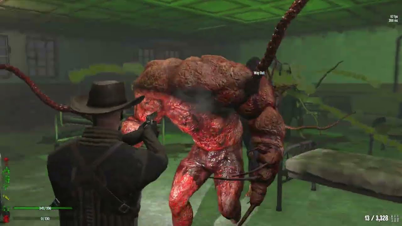 Dead Frontier 2 Ravenwall Hospital Boss Room solo with Ronin's Blade