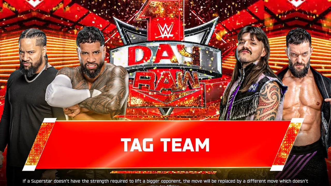 The Usos vs. Dominik Mysterio and Finn Balor at Monday Night Raw | WWE 2K25 Gameplay