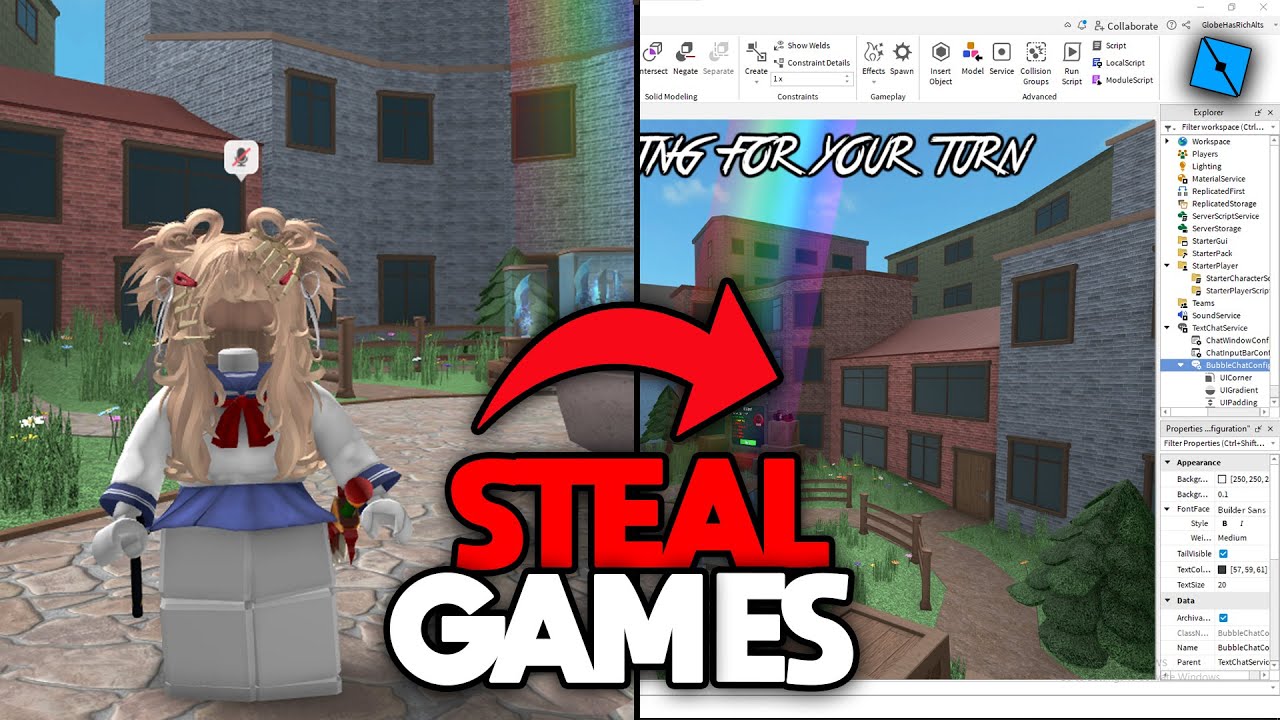 Как бесплатно украсть/скопировать любые игры в Roblox.