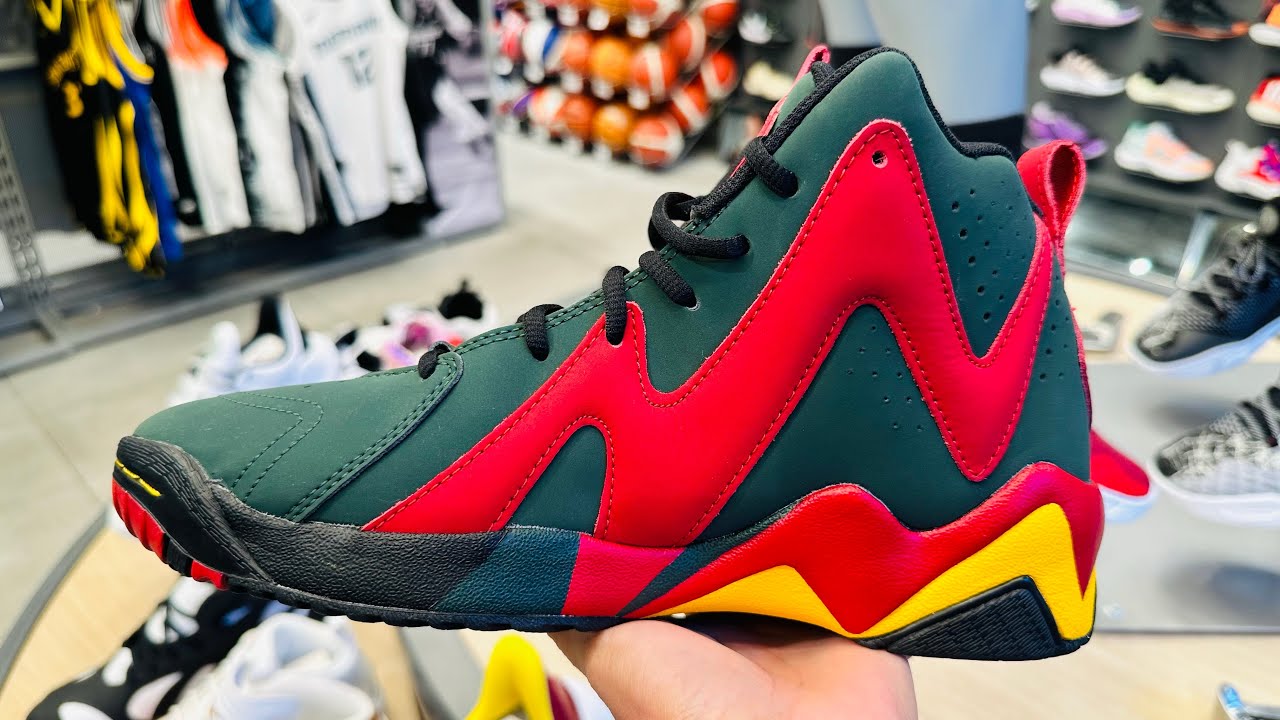 Reebok Hurrikaze 2 Shawn Kemp Kamikaze Olive Red #basketballshoes #reebokshoes #runningshoes