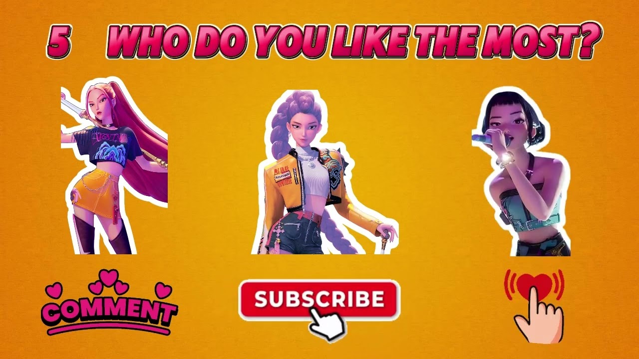 Guess the K-POP Character Demon Hunters / Dii_Quizz #quiz #k-popdemonhunters #hantrix