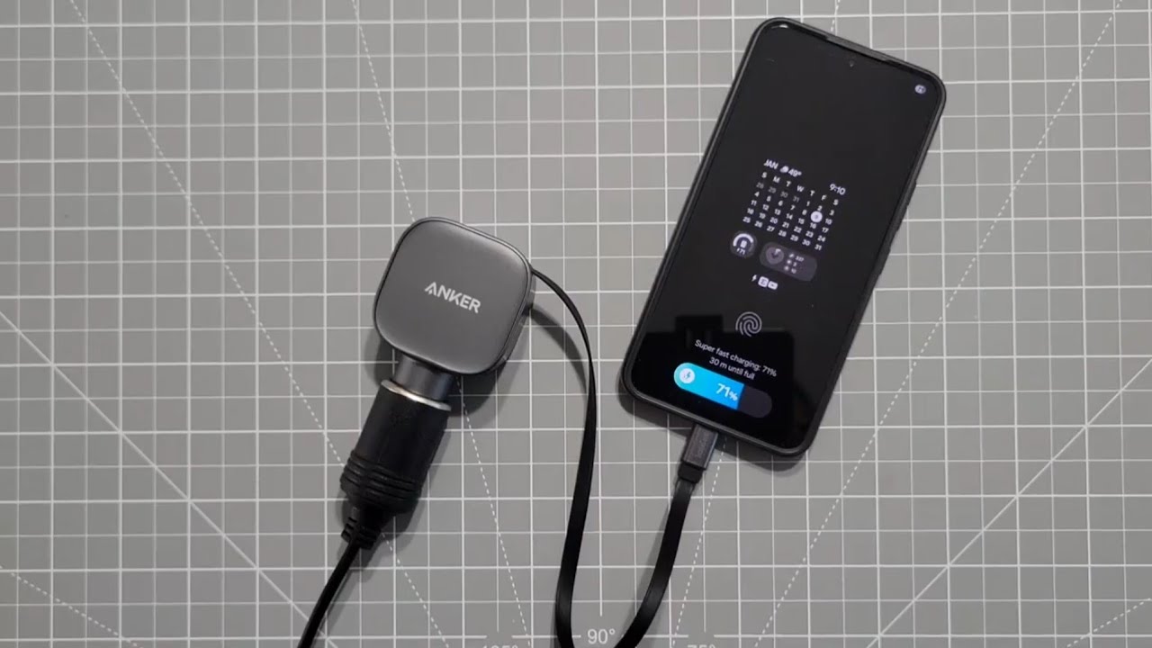 Anker Retractable Cable 75w Car Charger 